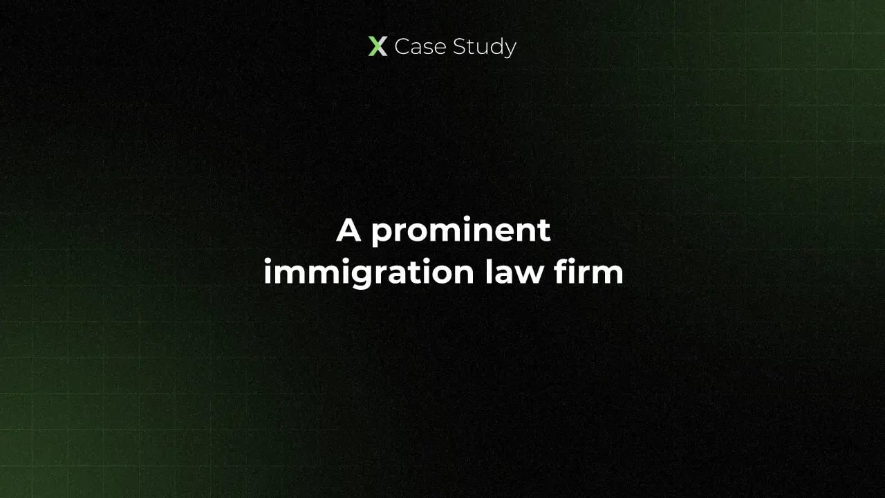 Prominent Immigration Law Firm - Case Study Thumbnail